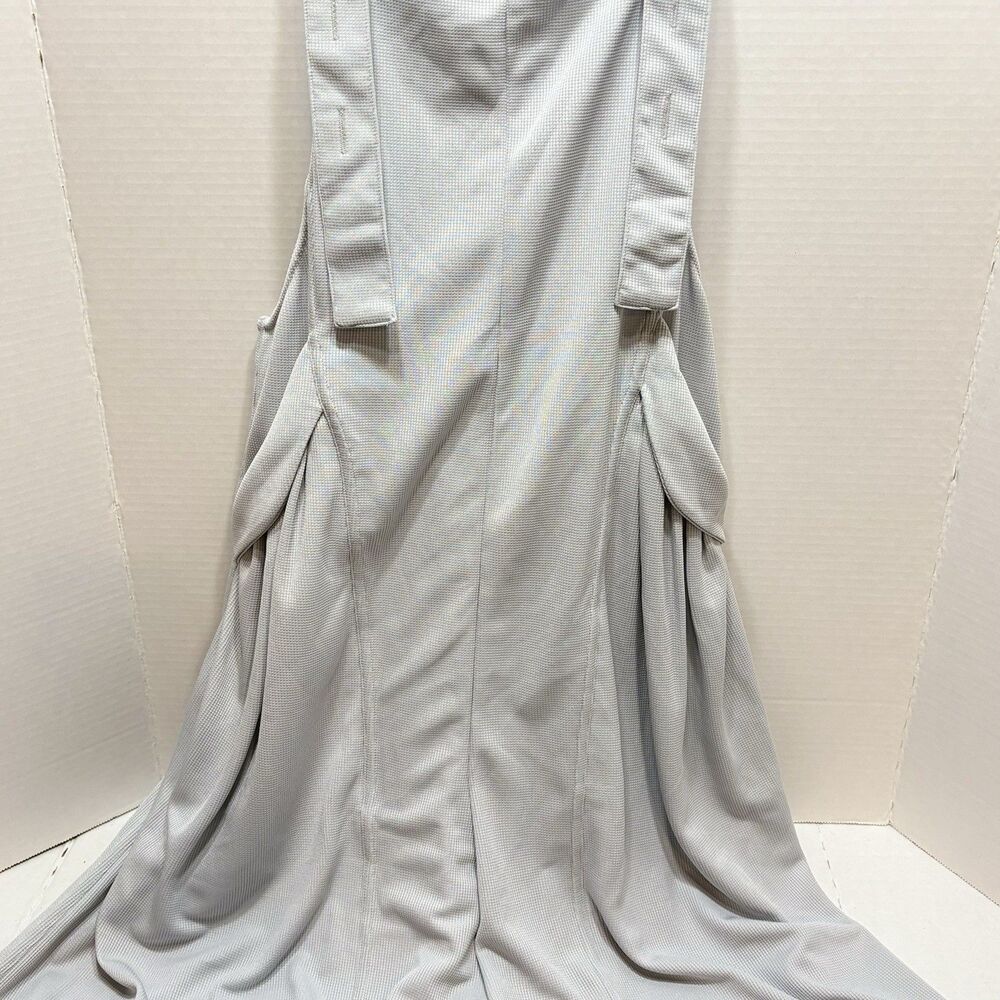 Halara Grey Pockets Waffle Casual Overalls Petite Small Wide Leg - Picture 5 of 12